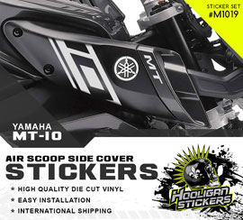 Intake side cover stickers 15