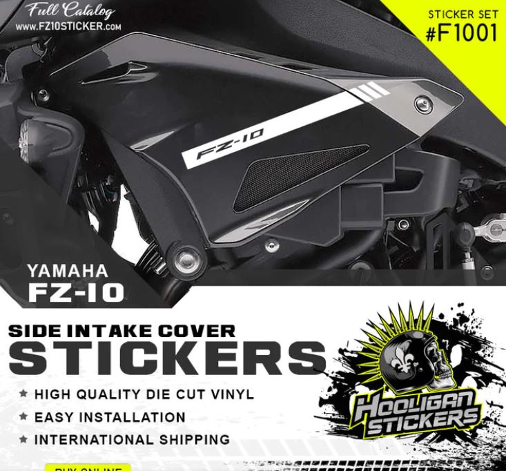 FZ-10 fairing stickers