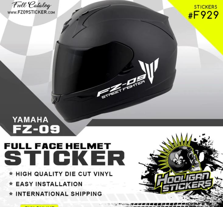 fz10 helmet sticker