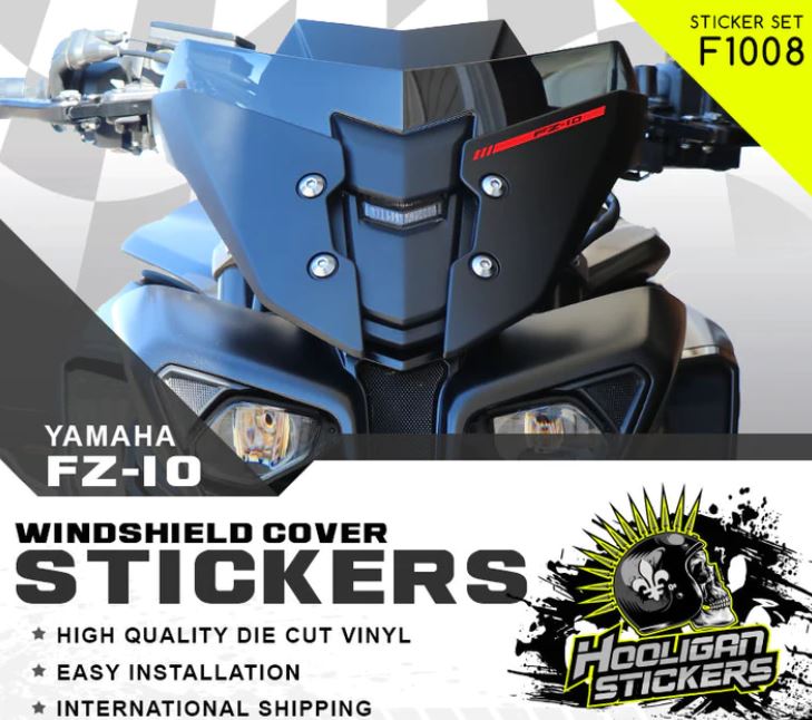FZ-10 windshield sticker