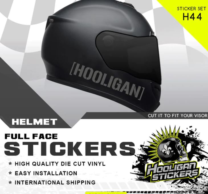 Hooligan helmet stickers